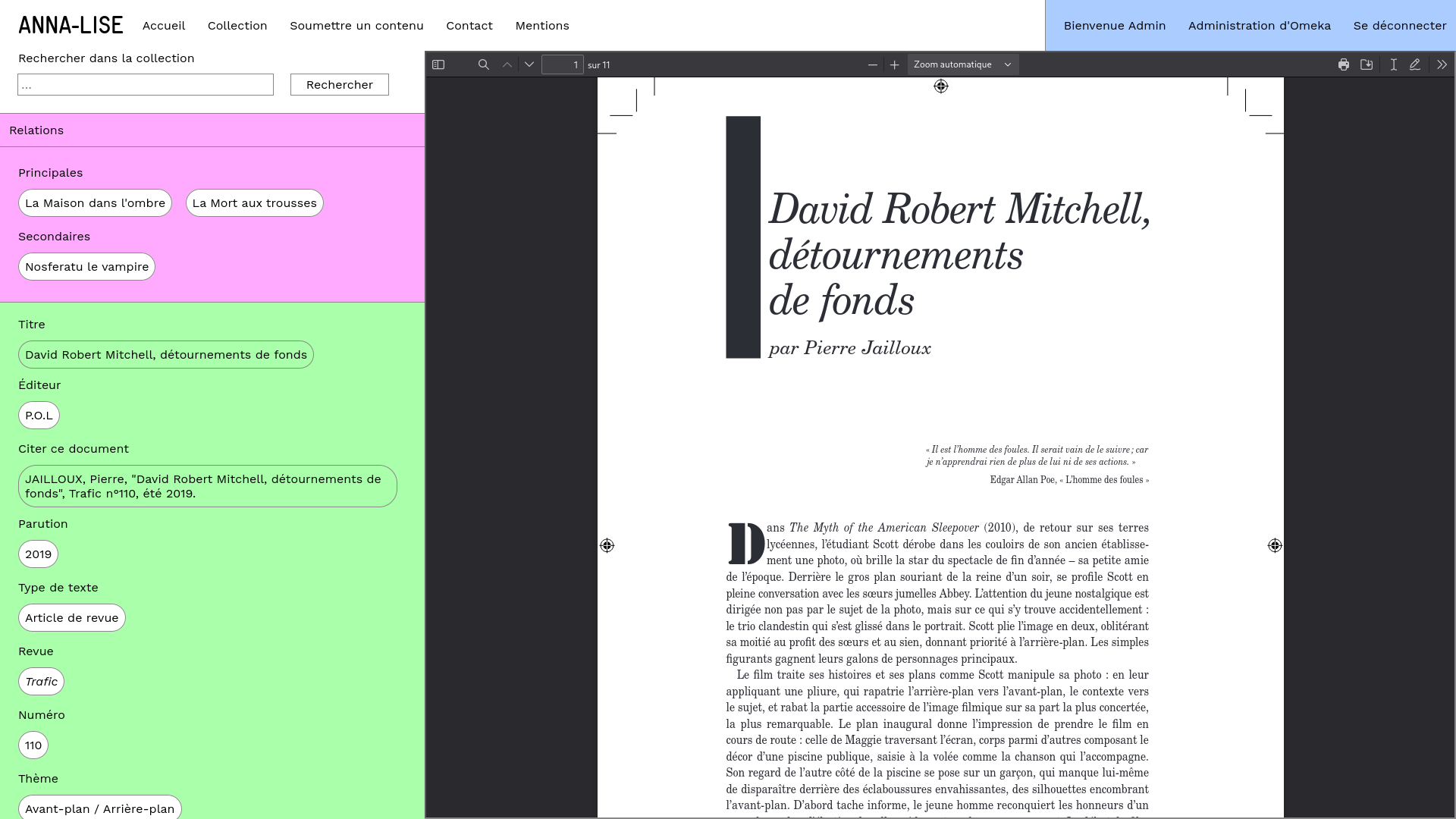 Page article