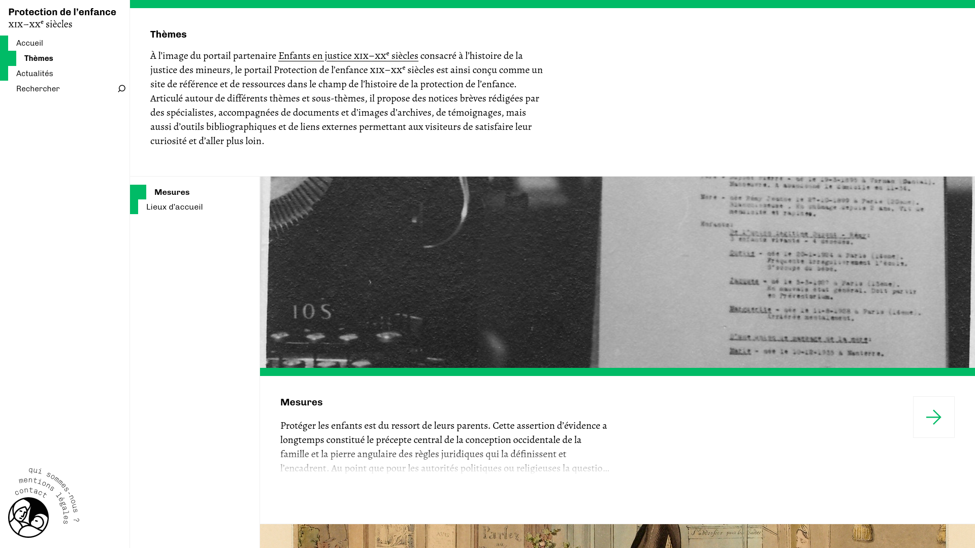 Page des thèmes
